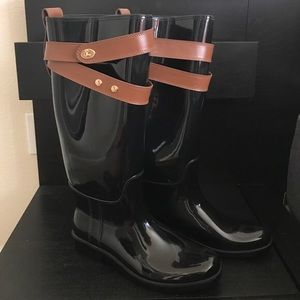 Tall Coach Rainboots- like new‼️